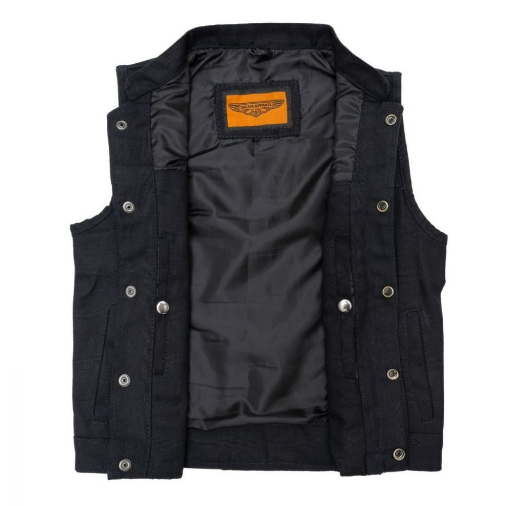 kids denim motorcycle club vest